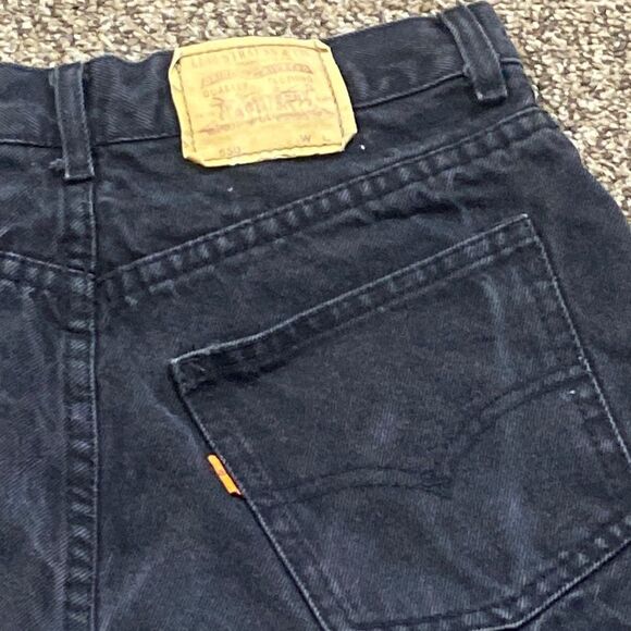 VG 80s Levi’s 550 Orange Tab International Jeans 💯 Cotton Shorts Jeans Sz WL 32 - Picture 5 of 16